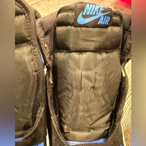 Nike air Jordan 1 Retro high OG size 8.5 Black/Royal Blue-white - Picture 5 of 11